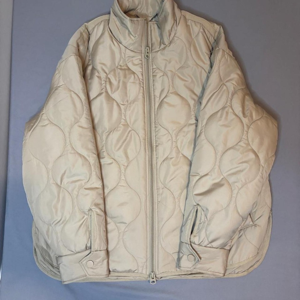Lucky brand beige quilted jacket